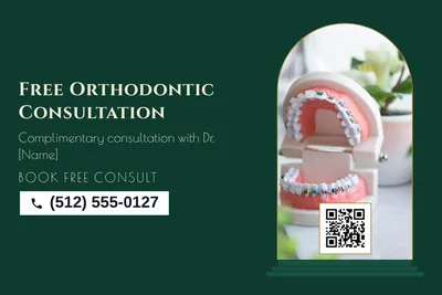 Art deco · Photo Frame: Free Orthodontic Consultation