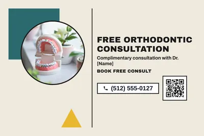 Bauhaus · Photo Frame: Free Orthodontic Consultation