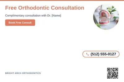 Clean Photo · Circle Photo Accent: Free Orthodontic Consultation