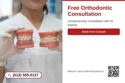 Clean Photo · Photo Left, Text Right: Free Orthodontic Consultation