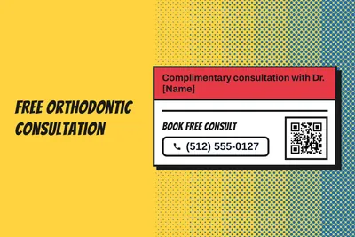 Comic pop · Checklist: Free Orthodontic Consultation