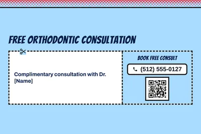 Comic pop · Coupon: Free Orthodontic Consultation