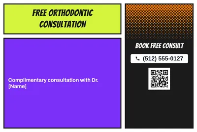 Comic pop · Offer Menu: Free Orthodontic Consultation