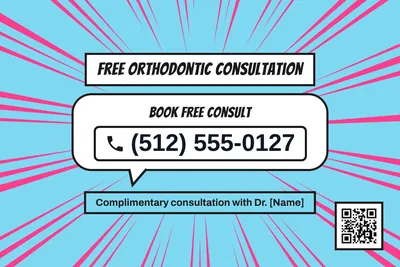 Comic pop · Phone Billboard: Free Orthodontic Consultation