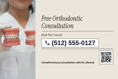Contemporary · Phone Billboard: Free Orthodontic Consultation