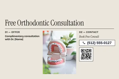 Contemporary · Photo Frame: Free Orthodontic Consultation