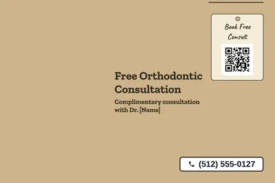 Kraft and stamp · Big Offer: Free Orthodontic Consultation
