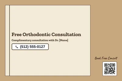 Kraft and stamp · Checklist: Free Orthodontic Consultation