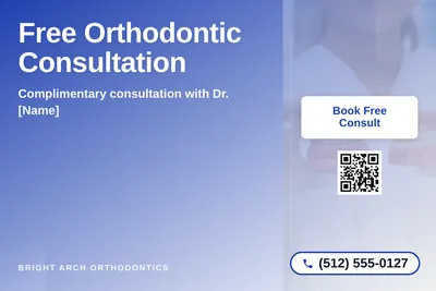 Modern Gradient · Asymmetric Blocks: Free Orthodontic Consultation