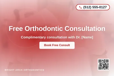 Modern Gradient · Radial Burst: Free Orthodontic Consultation