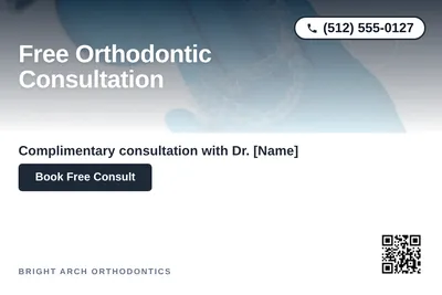 Modern Gradient · Top-Down Fade: Free Orthodontic Consultation