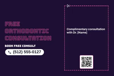 Neon night · Coupon: Free Orthodontic Consultation