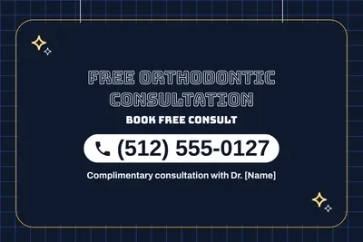 Neon night · Phone Billboard: Free Orthodontic Consultation