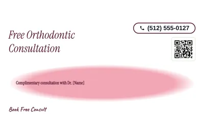 Soft watercolour · Offer Menu: Free Orthodontic Consultation