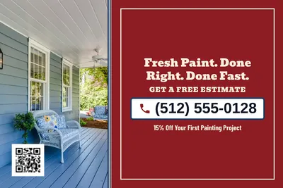 Vintage Americana · Phone Billboard: Fresh Paint. Done Right. Done Fast.