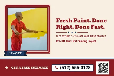 Vintage Americana · Photo Frame: Fresh Paint. Done Right. Done Fast.