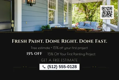 Art deco · Photo Hero: Fresh Paint. Done Right. Done Fast.
