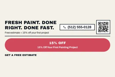 Bauhaus · Offer Menu: Fresh Paint. Done Right. Done Fast.