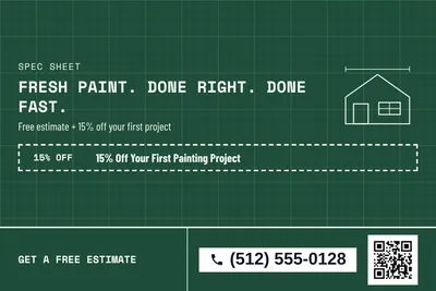Blueprint · Coupon: Fresh Paint. Done Right. Done Fast.