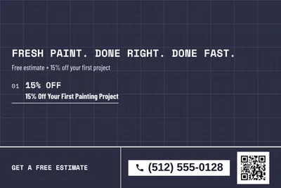 Blueprint · Offer Menu: Fresh Paint. Done Right. Done Fast.