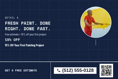 Blueprint · Photo Frame: Fresh Paint. Done Right. Done Fast.