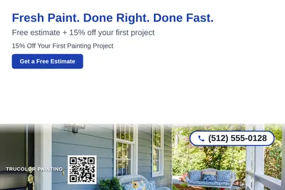 Clean Photo · Photo Bottom Strip: Fresh Paint. Done Right. Done Fast.