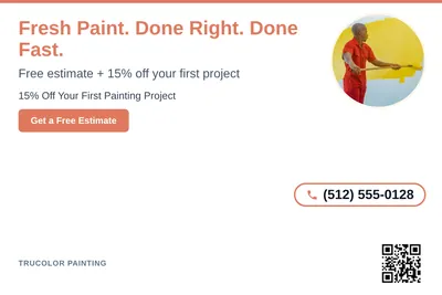 Clean Photo · Circle Photo Accent: Fresh Paint. Done Right. Done Fast.