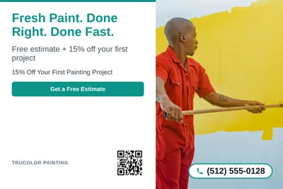 Clean Photo · Text Left, Photo Right: Fresh Paint. Done Right. Done Fast.