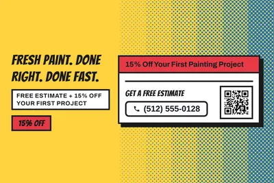 Comic pop · Checklist: Fresh Paint. Done Right. Done Fast.