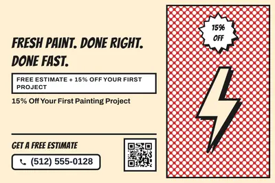 Comic pop · Split: Fresh Paint. Done Right. Done Fast.