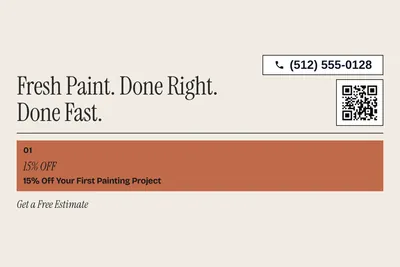 Contemporary · Offer Menu: Fresh Paint. Done Right. Done Fast.