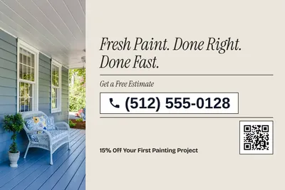 Contemporary · Phone Billboard: Fresh Paint. Done Right. Done Fast.