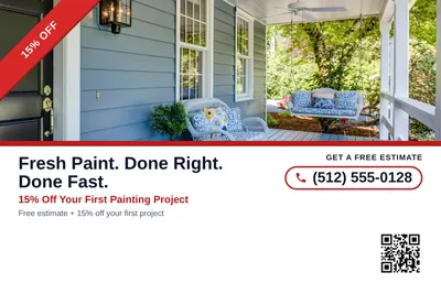 Local Offer · Ribbon and Stack: Fresh Paint. Done Right. Done Fast.