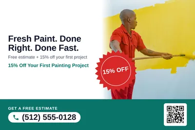 Local Offer · Seal and Photo: Fresh Paint. Done Right. Done Fast.