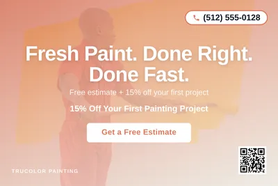 Modern Gradient · Centered Stack: Fresh Paint. Done Right. Done Fast.
