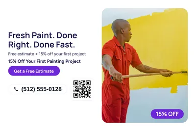 Modern · Split: Fresh Paint. Done Right. Done Fast.