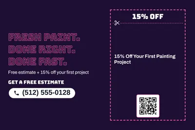 Neon night · Coupon: Fresh Paint. Done Right. Done Fast.