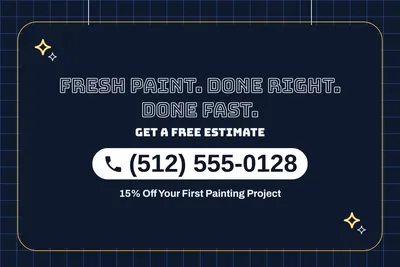 Neon night · Phone Billboard: Fresh Paint. Done Right. Done Fast.