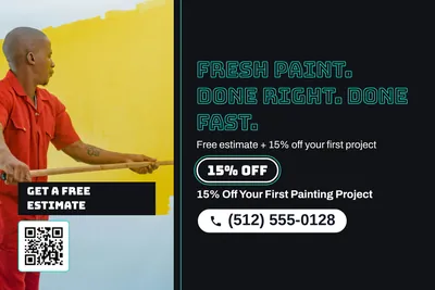 Neon night · Split: Fresh Paint. Done Right. Done Fast.