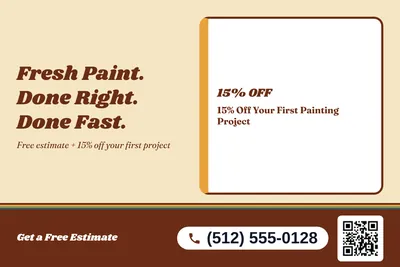 Retro 70s · Checklist: Fresh Paint. Done Right. Done Fast.