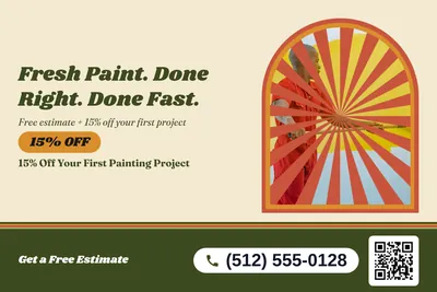 Retro 70s · Photo Frame: Fresh Paint. Done Right. Done Fast.