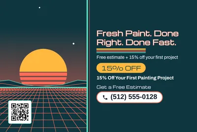 Synthwave · Split: Fresh Paint. Done Right. Done Fast.