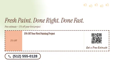 Soft watercolour · Coupon: Fresh Paint. Done Right. Done Fast.