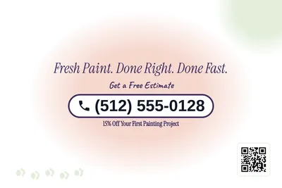 Soft watercolour · Phone Billboard: Fresh Paint. Done Right. Done Fast.