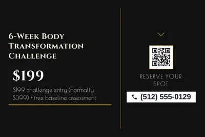 Art deco · Checklist: 6-Week Body Transformation Challenge
