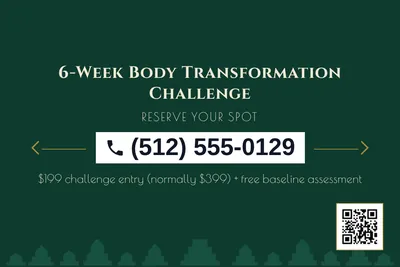 Art deco · Phone Billboard: 6-Week Body Transformation Challenge
