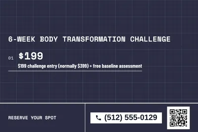 Blueprint · Offer Menu: 6-Week Body Transformation Challenge