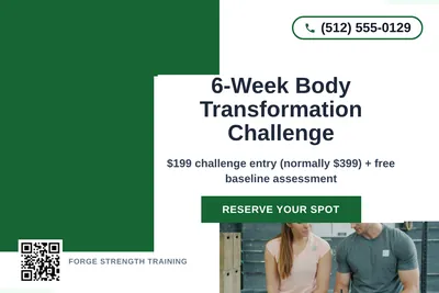 Bold Color Block · Corner Accent: 6-Week Body Transformation Challenge