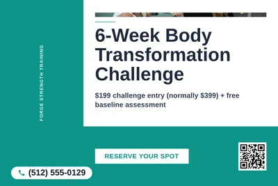 Bold Color Block · L-Shape Block: 6-Week Body Transformation Challenge