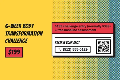 Comic pop · Checklist: 6-Week Body Transformation Challenge